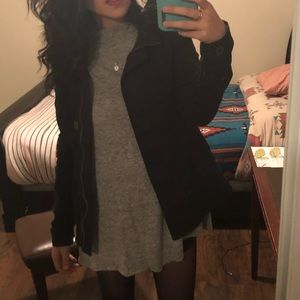 Love sleeve grey dress